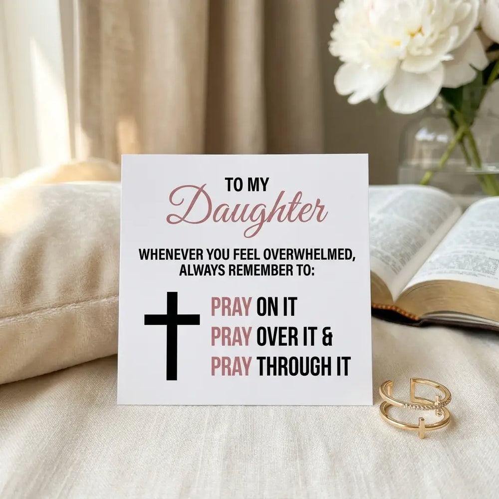 Comes with 'To My Daughter' message card.