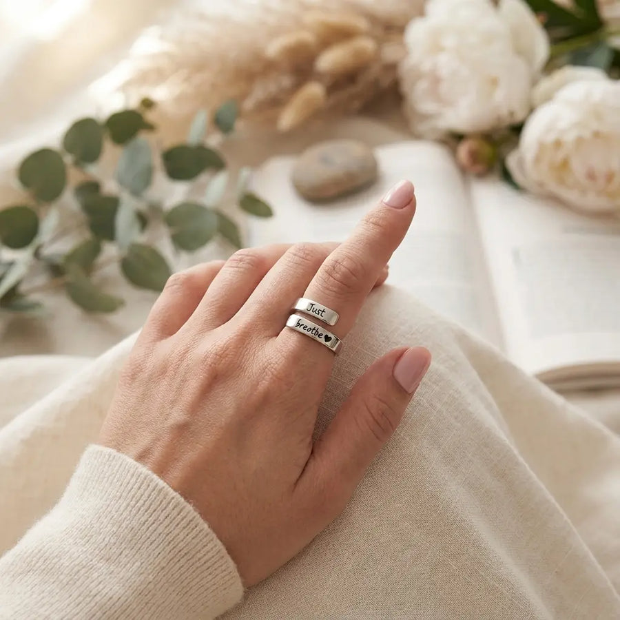 Adjustable wrap design — fits any finger.