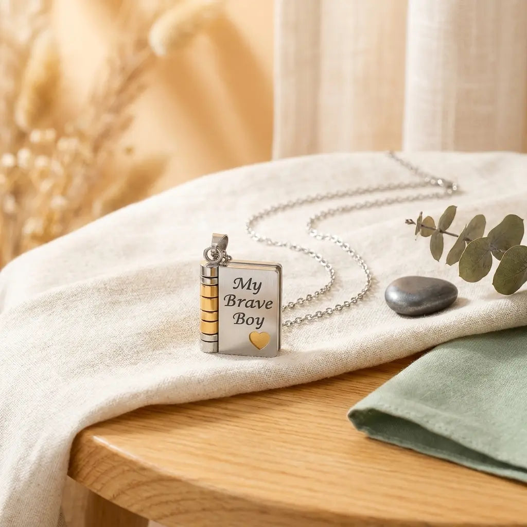 Two-tone silver & gold — won't tarnish, won't fade.