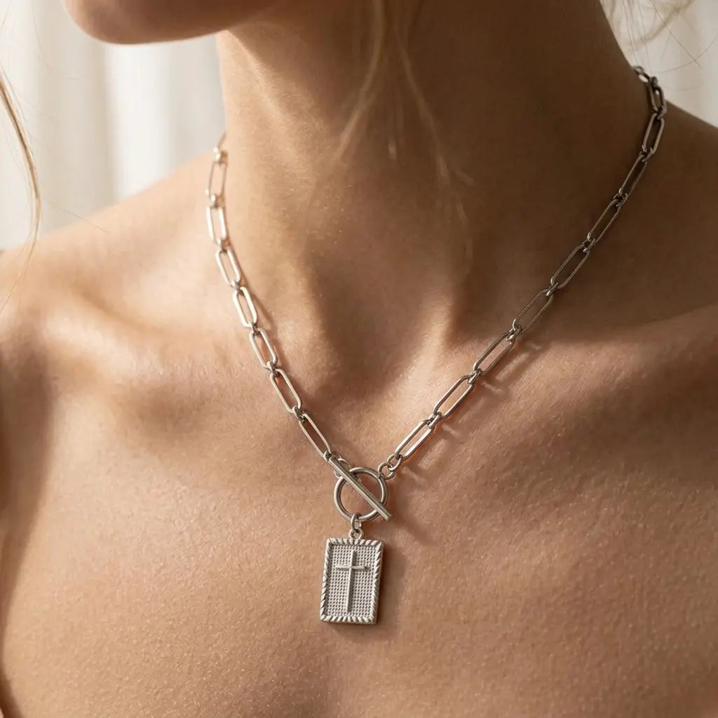 Carried By Faith Necklace — Cross Pendant