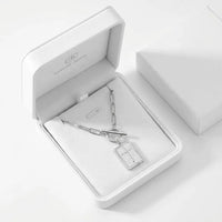 Carried By Faith silver cross necklace in luxury gift box