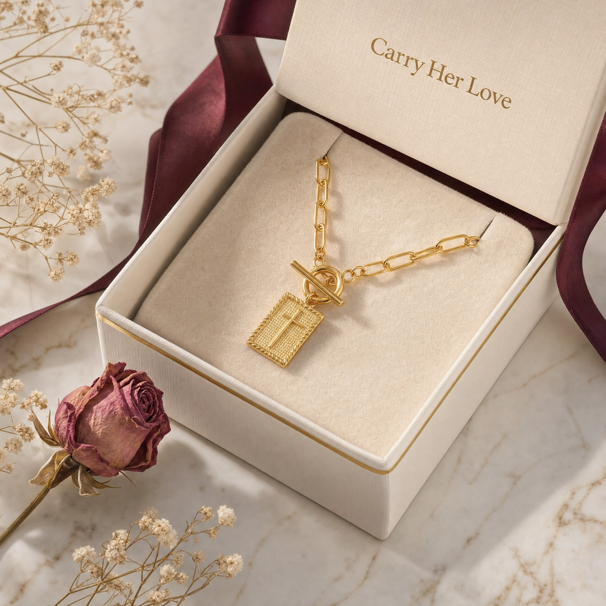 Ready to gift, ribbon and all.