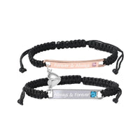 Forever Always magnetic couples bracelet set rose 
gold silver his and hers marble luxury hero