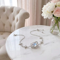 Moon Stars bracelet daughter silver Saturn moonstone marble luxury hero